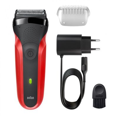 Бритва BRAUN 300S BLK/RED (300S BLK/RED) Изображение №1