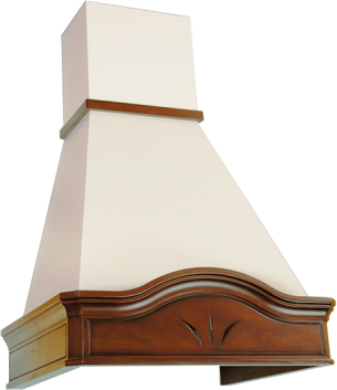 Вытяжка классика Elikor Ампир 60П-650 бежевый/бук св. кор. (Ампир 60П-650 бежевый/бук св. кор.) Изображение №1