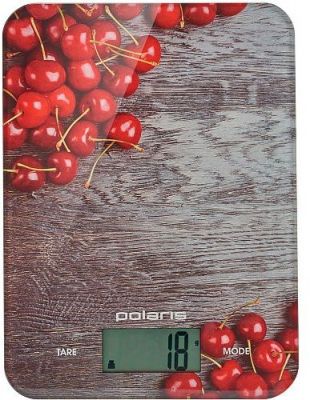 Весы электрическая кухонные Polaris PKS 1046DG Cherry (PKS 1046DG Cherry) Изображение №1