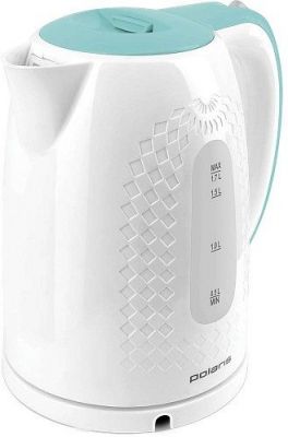 Эл. чайник POLARIS PWK 1713C Белый/Бирюзовый (PWK 1713C Белый/Бирюзовый) Изображение №1