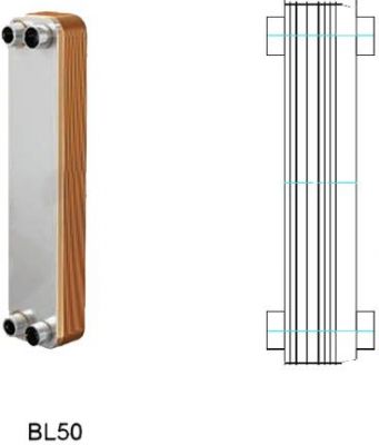 Теплообменники пластинчатые DITREEX BL50C-40D/2 (BL50C-40D/2) Изображение №1