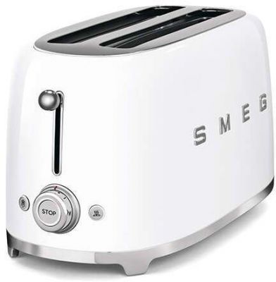 Тостер на 4 ломтика SMEG TSF02WHEU белый (TSF02WHEU белый) Изображение №1