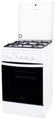 Плиты Газовые GRETA 1470-00-07 белая. стекло (1470-00-07 белая. стекло) Изображение №1