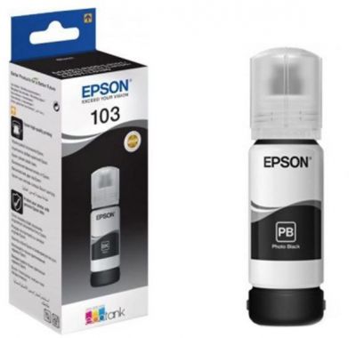 Струйный принтер EPSON Черные 103 EcoTank (C13T00S14A (Черные 103 EcoTank (C13T00S14A) Изображение №1