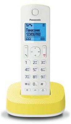 (White+yellow)Стационарный телефон KX-TGC310UCY (KX-TGC310UCY) Изображение №1