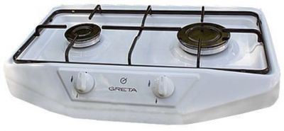 Настольная плита Газовая GRETA 1103 белая (1103 белая) Изображение №1