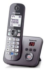 (Silver metall) Стационарный телефон KX-TG6821CAM (KX-TG6821CAM) Изображение №1