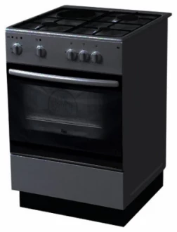 Плиты Комбинированные RIKA 60 М-026 (3г) черная с крышкой (60 М-026 (3г) черная с крышкой) Изображение №1